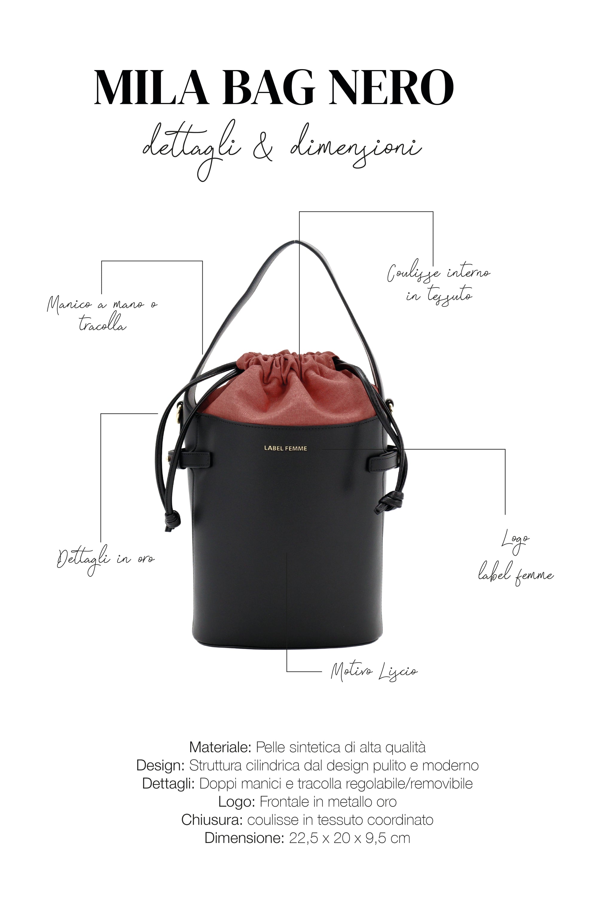 MILA BAG NERO