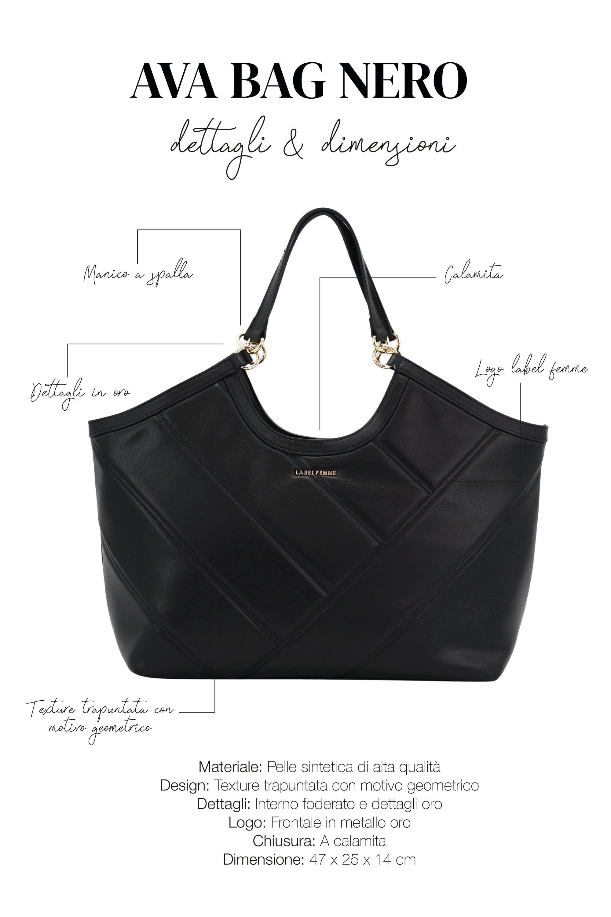 AVA BAG NERO