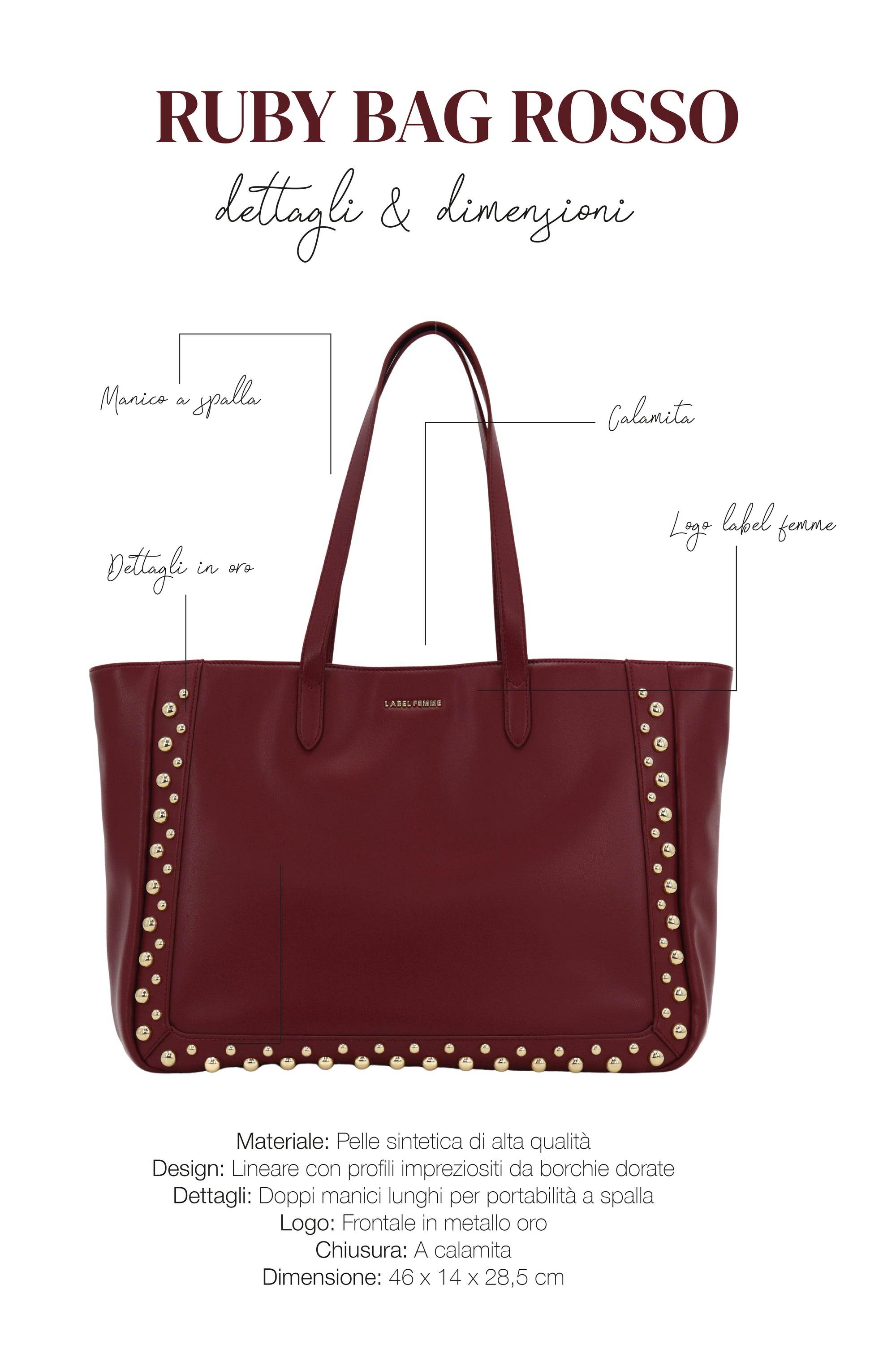 RUBY BAG ROSSO
