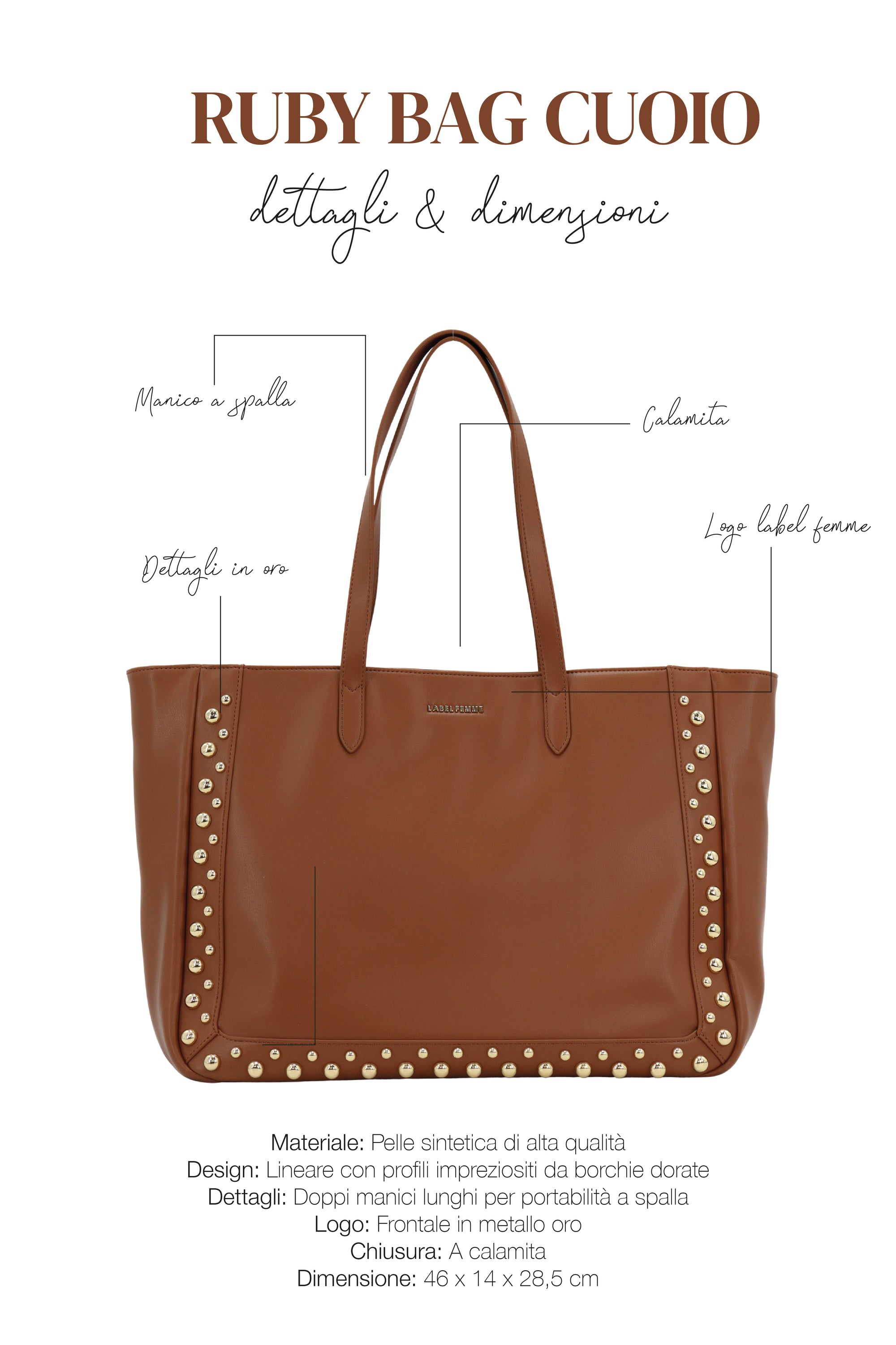 RUBY BAG CUOIO