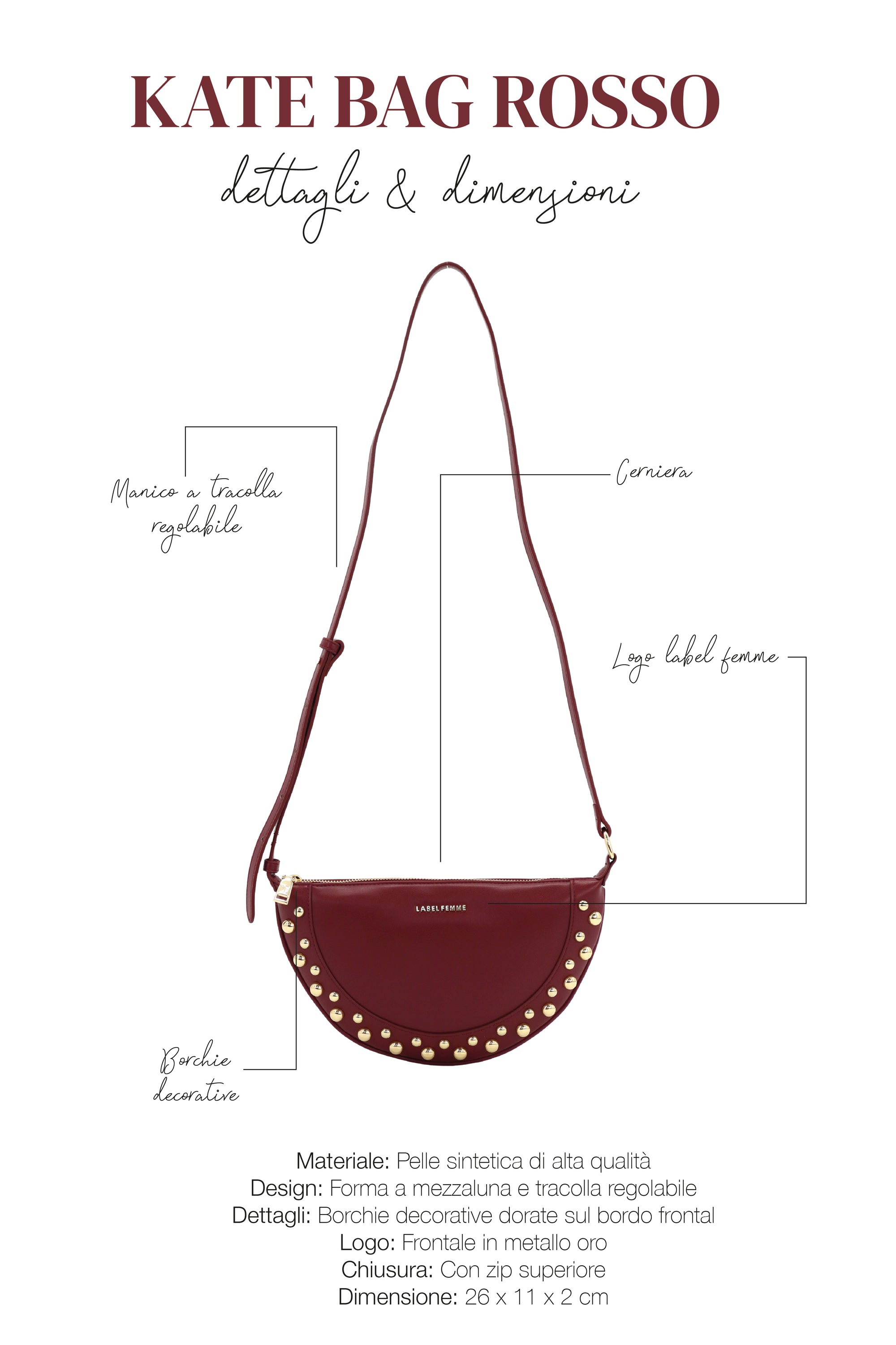 KATE BAG ROSSO