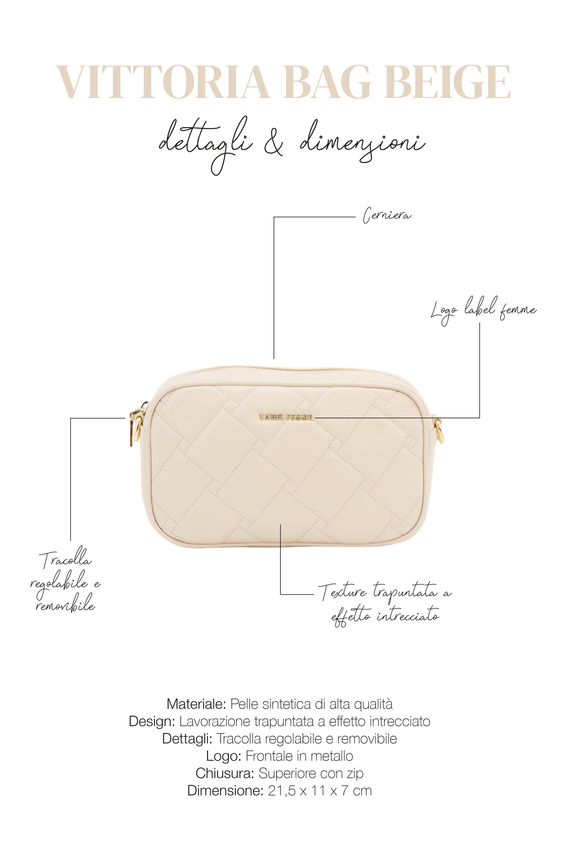 VITTORIA BAG BEIGE
