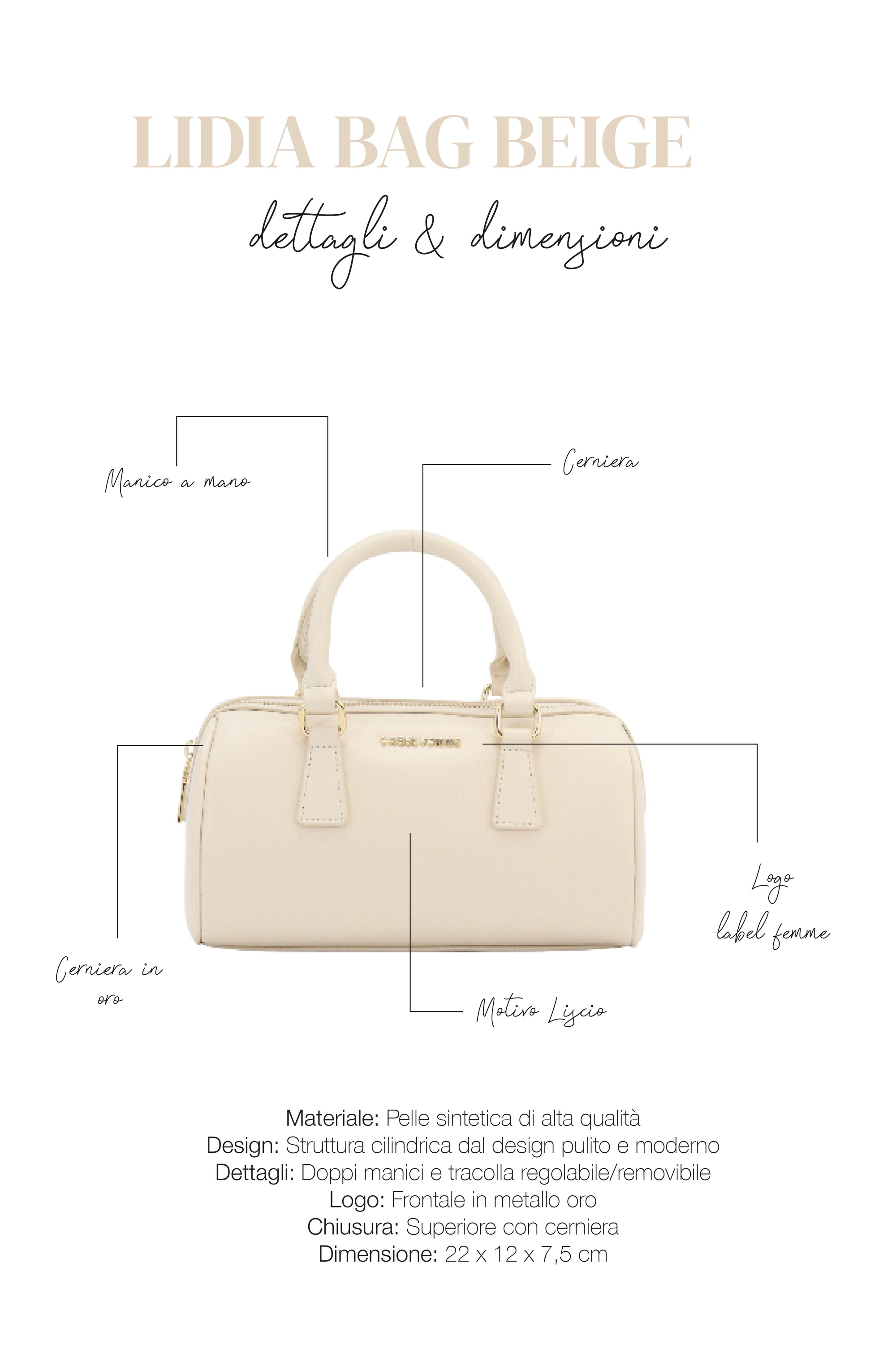LIDIA BAG BEIGE