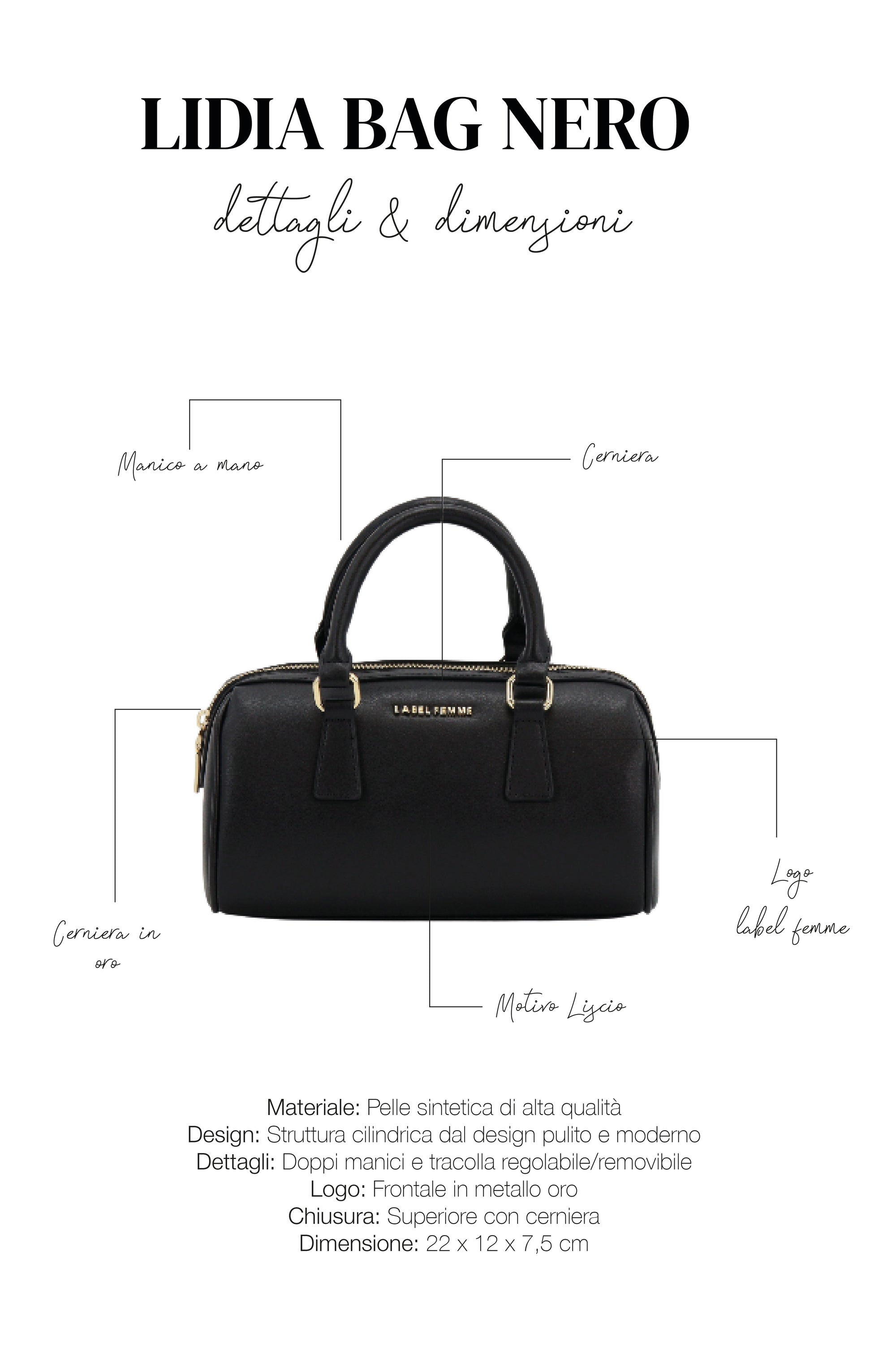 LIDIA BAG NERO